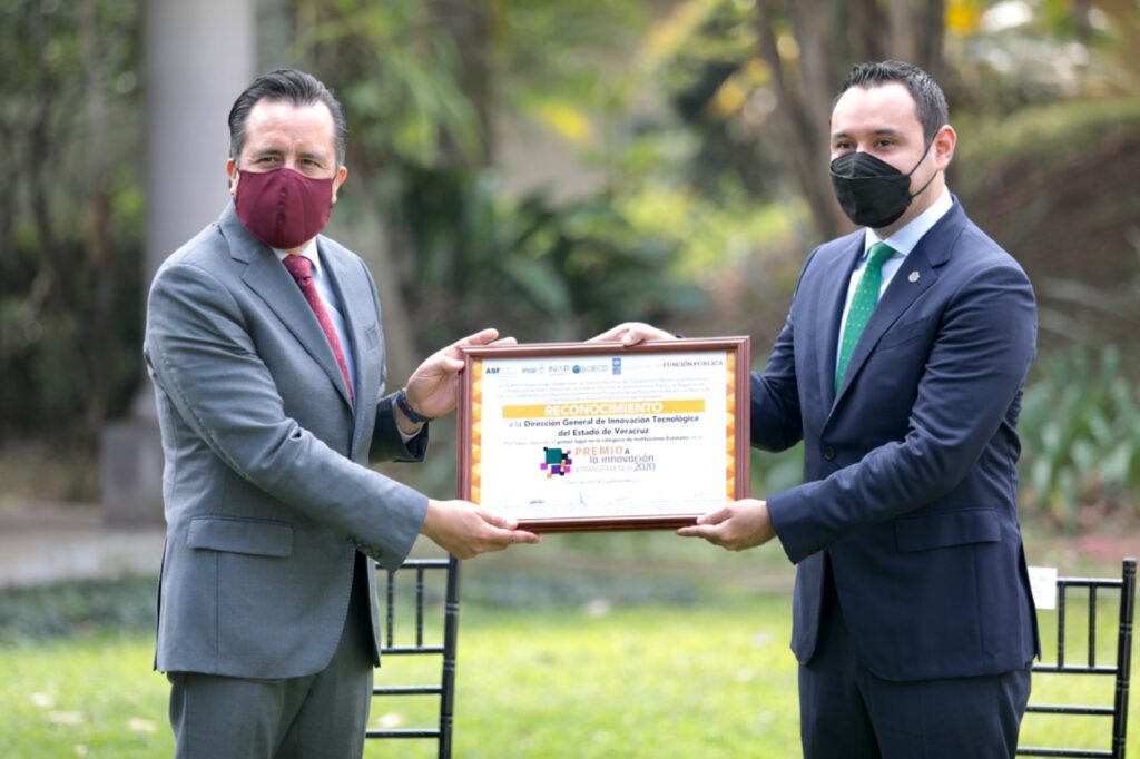 *Reconoce INAI a Gobierno de Veracruz con el primer lugar en Premio a la Innovación en Transparencia 2020*