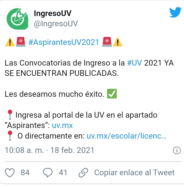 Inicia convocatoria de ingreso para la Universidad Veracruzana