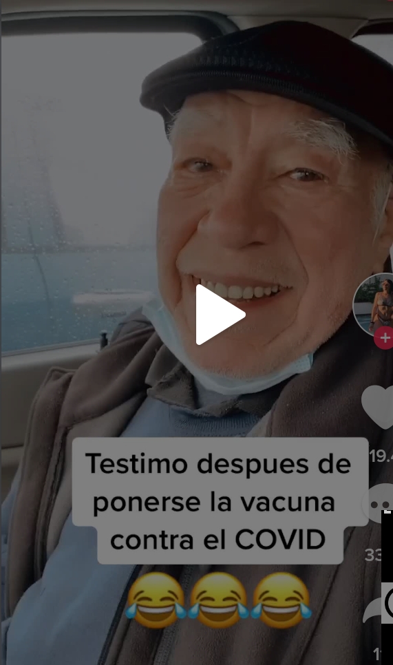 ¿ESPERANZA, ERES TÚ? ADULTOS MAYORES CELEBRAN EN TIKTOK SUS VACUNAS CONTRA COVID-19