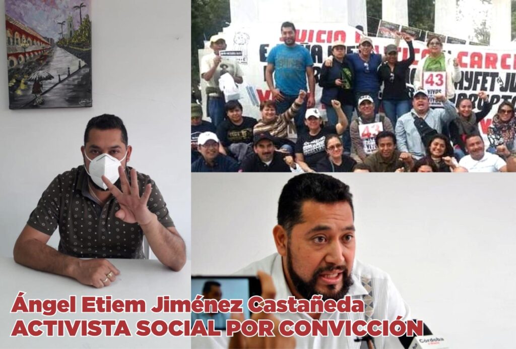 Angel Etiem Jimenez Castañeda activista social por convicción