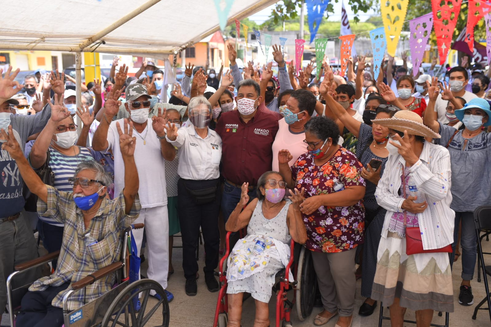 Con Amado Cruz estamos de corazón y lo llevaremos cueste lo que cueste a la presidencia municipal: colonos