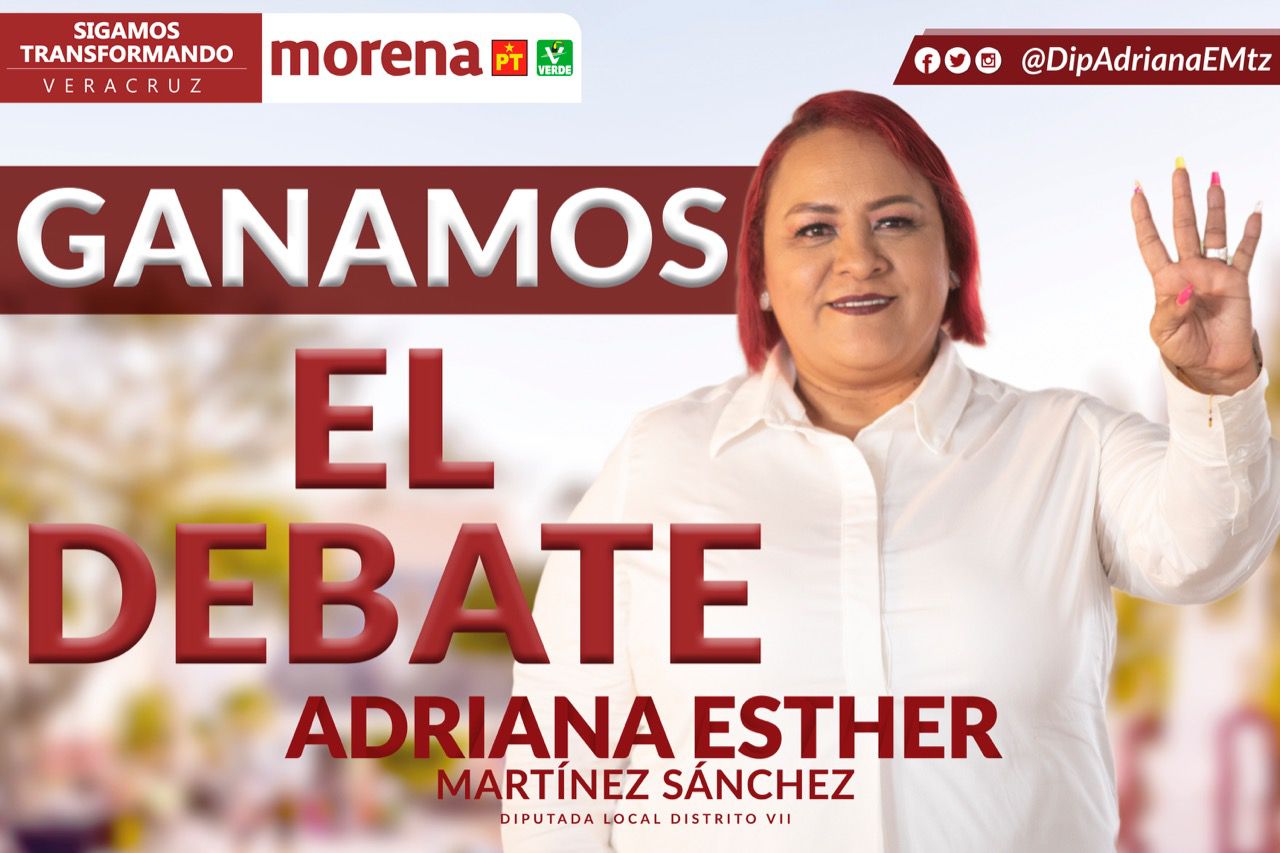 Con resultados reales, Adriana Esther Martínez supera a sus contrincantes en debate del OPLE