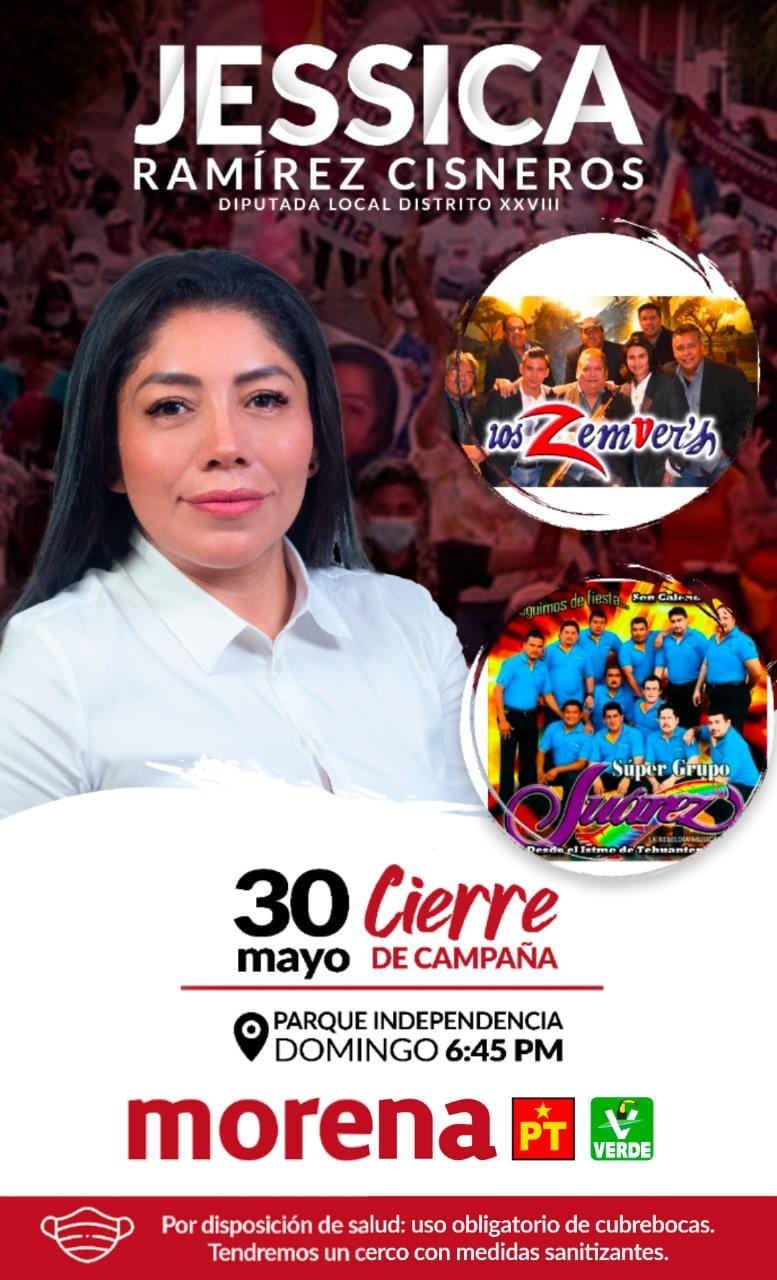 CELEBREMOS JUNTOS EL GRAN CIERRE DE CAMPAÑA DE JESSICA RAMÍREZ