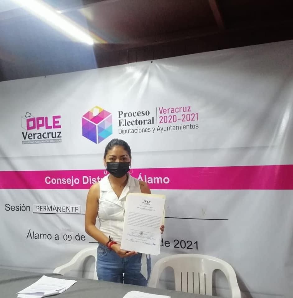 Elizabeth Cervantes de la Cruz representará al distrito de Álamo en el Congreso local