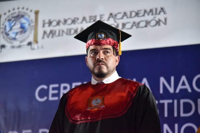 Distingue Academia Mundial de Educación con Doctorado Honoris Causa a Zenyazen Escobar y académicos