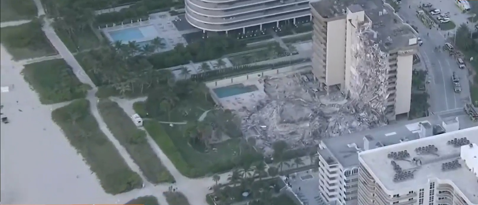 La policía de Miami eleva a 99 la cifra de desaparecidos en el colapso del edificio de 12 plantas en Surfside