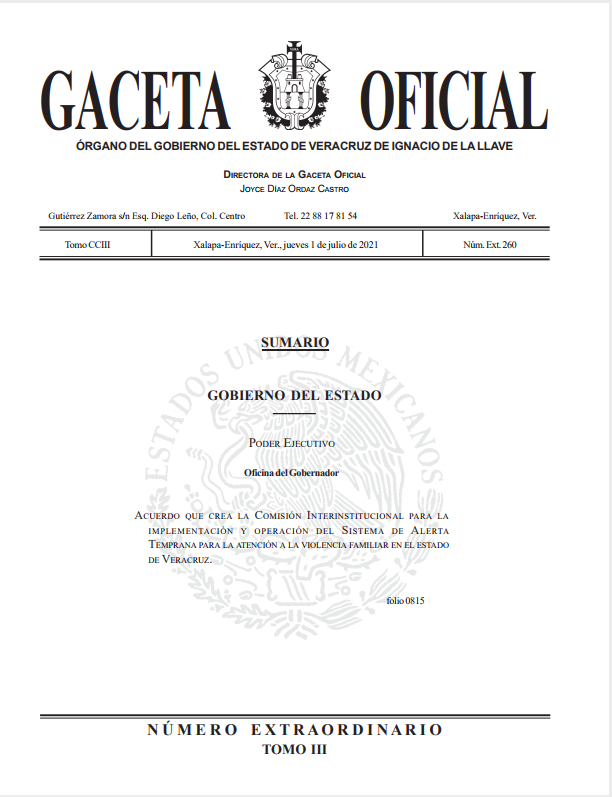 Cuitláhuac García implementa el Sistema de Alerta Temprana para atender la violencia familiar en Veracruz