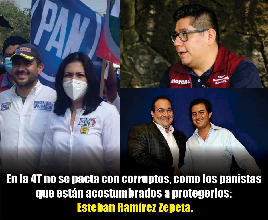 En la 4T no se pacta con corruptos, como los panistas que están acostumbrados a protegerlos: Esteban Ramírez Zepeta