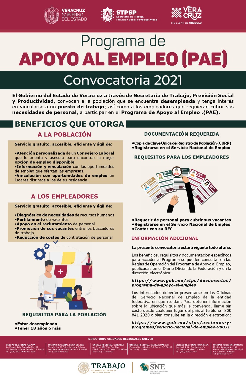 Promueve Gobierno del Estado programa de apoyo a buscadores de empleo