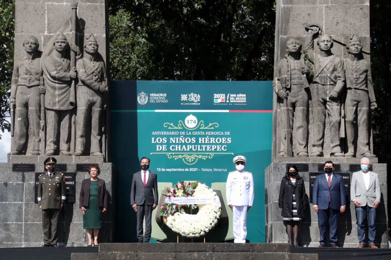 En el 174 aniversario de la Gesta de los Niños Héroes de Chapultepec, pide Cuitláhuac García recordar el principio de soberanía nacional