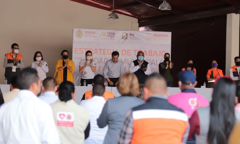 Presentan Estrategia de Trabajo para Unidades Municipales de Protección Civil 2022, en Otatitlán