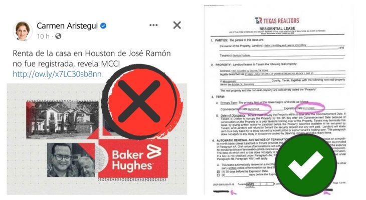 Sí hay registros de la renta de casa en Houston de hijo de AMLO; Reforma y MCCI vuelven a mentir