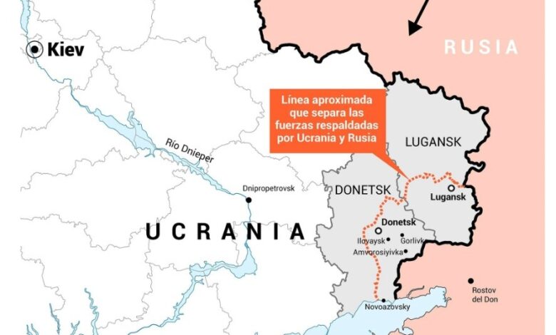 Escala la tensión en Europa: éstas son las dos regiones de Ucrania a las que Putin reconoció como independientes