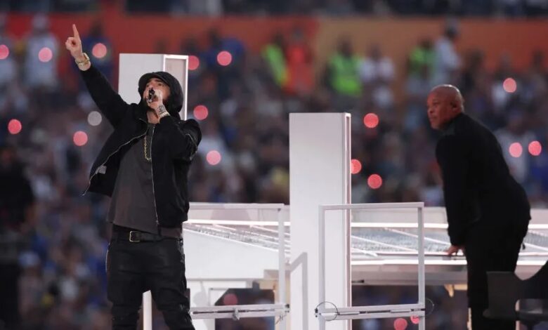 Dr. Dre y Eminem regresan al Top 10 después del medio tiempo del Super Bowl