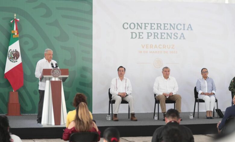 Rehabilitación de las vías en Veracruz están en proceso, son un compromiso: Presidente