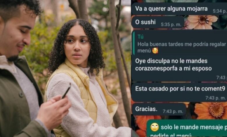 Esposa ‘tóxica’ de vendedor de sushi bloquea a mujer por pedirle el menú