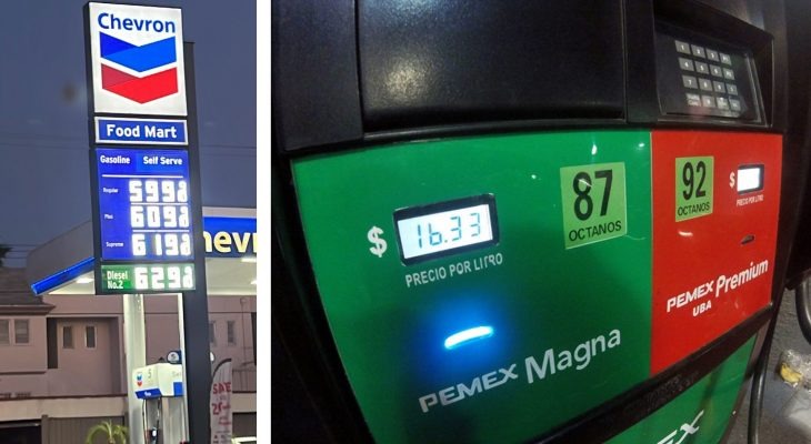 Debido al alza de gasolina; ciudadanos de EU vienen a cargar a México