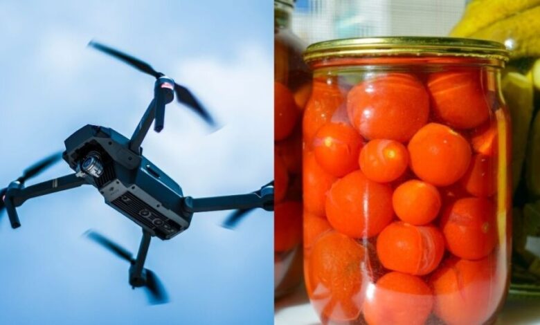 Mujer ucraniana derribó un dron ruso con un frasco de tomates