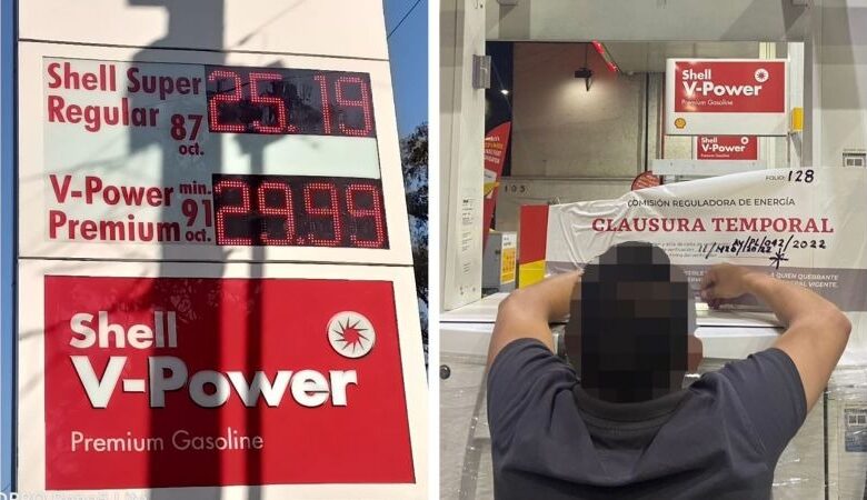 Clausuran dos gasolinerías Shell; una vendía el litro de Premium en casi 30 pesos