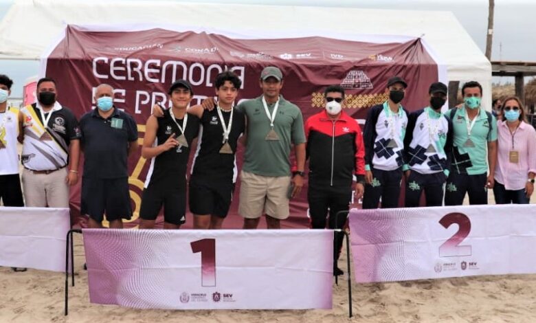 Coatzacoalcos domina Juegos Estatales de Voleibol de Playa