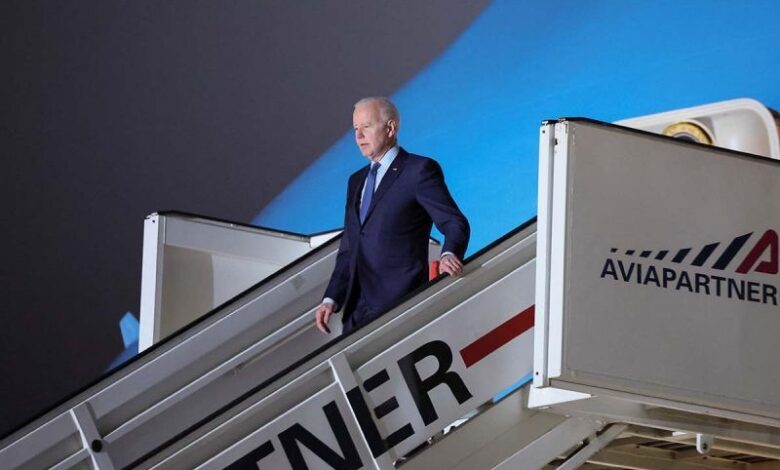 Biden llega a Europa para reunión con aliados de la OTAN