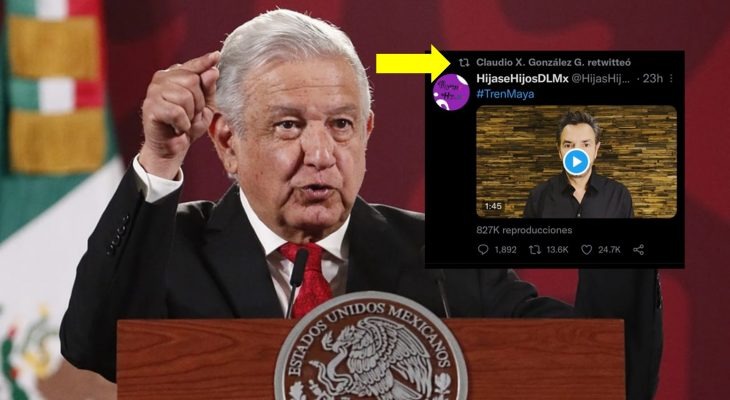 Señala AMLO que hay ‘alguien’ detrás de famosos que están en contra del Tren Maya