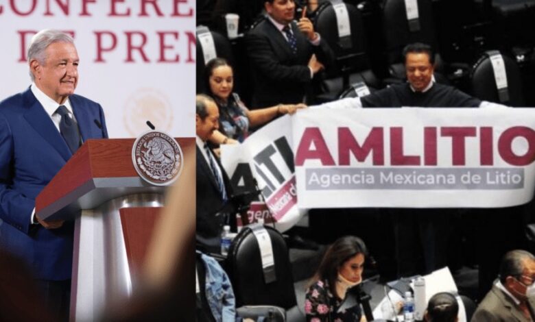 AMLO celebra aprobación de reforma para nacionalizar el litio