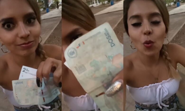 Cantante se emociona al recibir 4 mil pesos colombianos como propina; eran poco más de 20 mexicanos