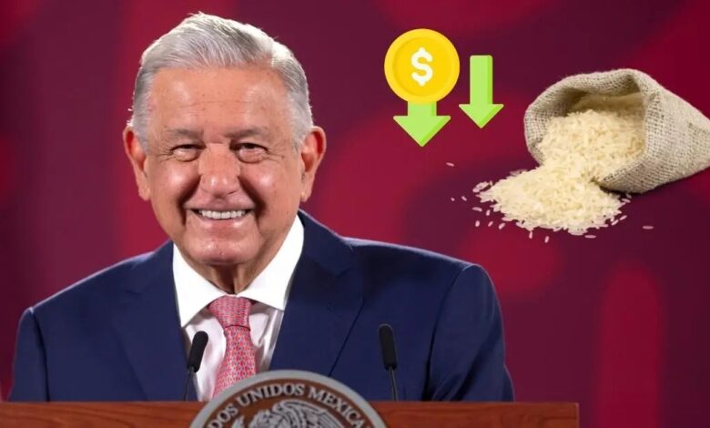 AMLO presenta plan contra la inflación y precio del arroz baja