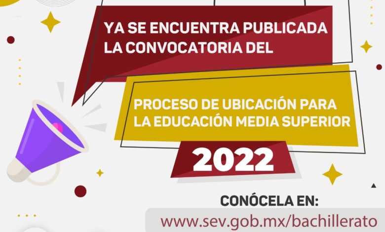 Abre SEV convocatoria de ingreso a nivel medio superior y escuelas de Enfermería