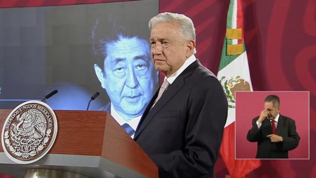 AMLO lamenta asesinato de ex primer ministro japonés Shinzo Abe