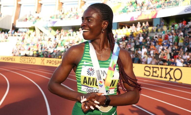 Tobi Amusan rompe récord mundial de los 100 metros con vallas