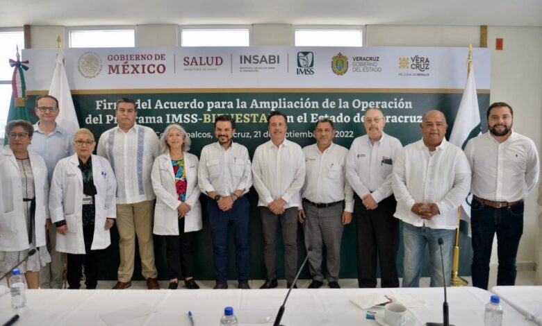 Firman gobierno federal y de Veracruz Acuerdo Marco para ampliar la operación del Programa IMSS-Bienestar en el estado