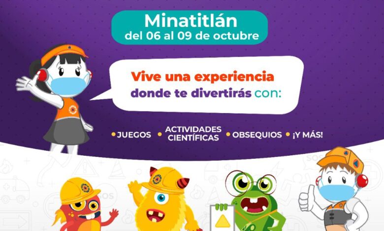 Macro Feria Infantil “Aprendo a cuidarme” ahora en Minatitlán, del 6 al 9 de octubre