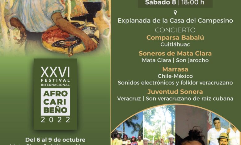 Llegará XXVI Festival Internacional Afrocaribeño 2022 a Mata Clara