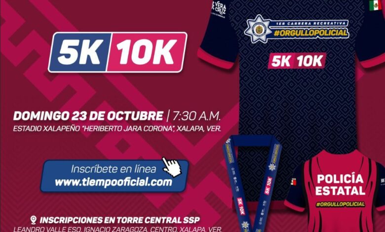 Invita SSP a la Primera Carrera Recreativa “OrgulloPolicial 2022”