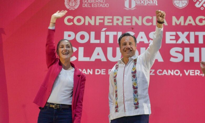 Cuitláhuac García “el mejor Gobernador en la historia moderna de Veracruz”: Sheinbaum