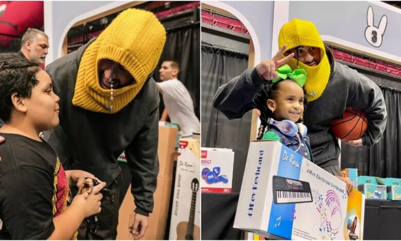 Bad Bunny reparte más de 25 mil regalos de Navidad a niños en Puerto Rico