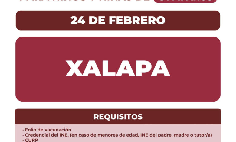 En 44 municipios, vacunación contra COVID a niñas y niños, del 24 al 26 de febrero