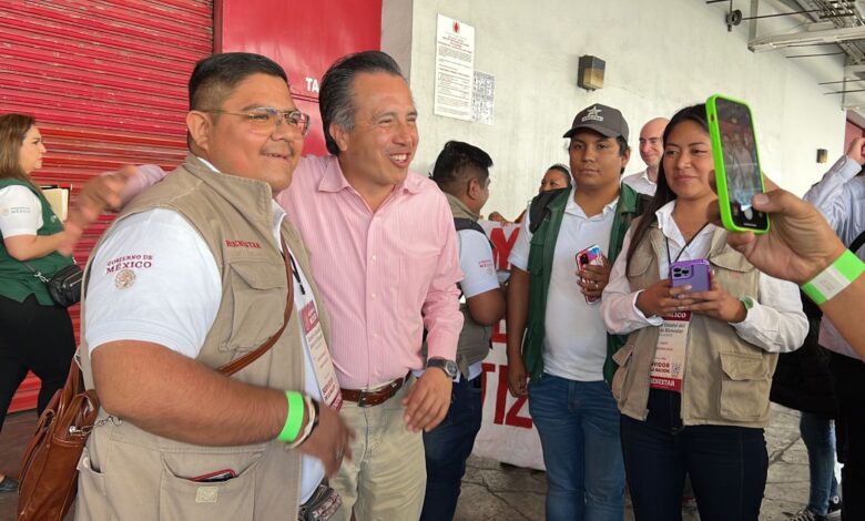 Servidores de la Nación agradecen compromiso de Cuitláhuac para alcanzar metas de Bienestar