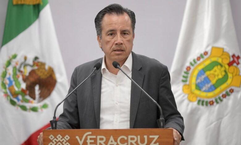 El gobernador Cuitláhuac con el Presidente por la no intervención de EU en política mexicana