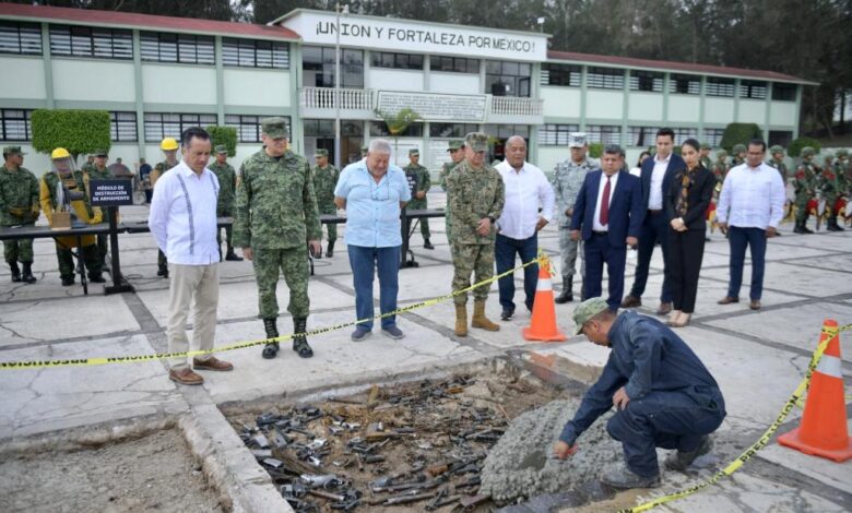 Un arma asegurada y destruida representa vidas salvadas: Cuitláhuac García