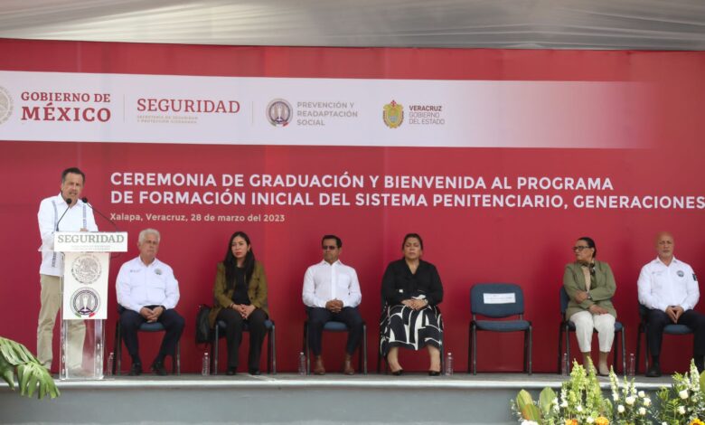 Veracruz ha formado más de 11 mil servidores públicos del sistema penitenciario