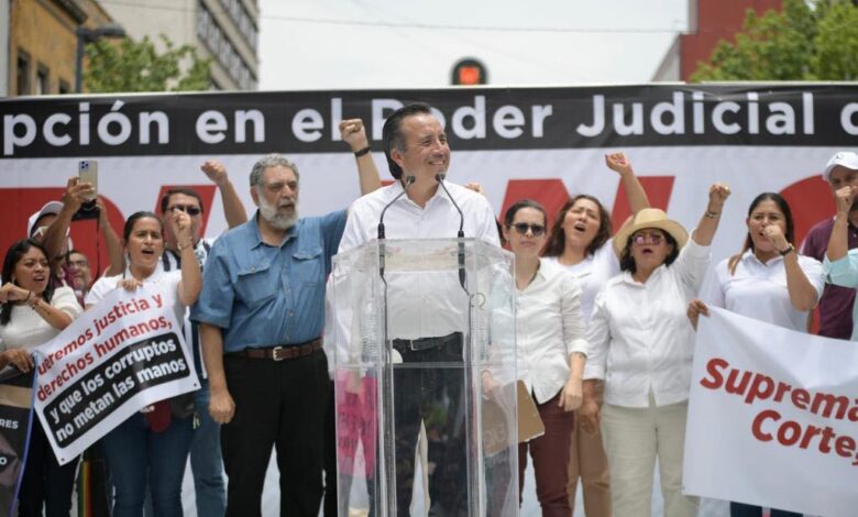 AMLO aplaude afrenta de Cuitláhuac García contra ministros de la Corte: «lo hizo bien»