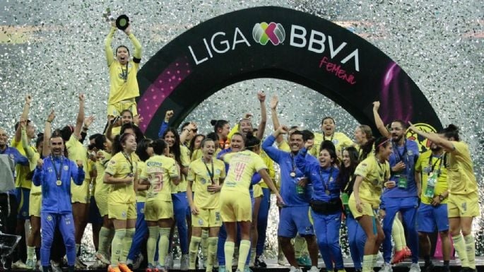 Con récord de asistencia en el Azteca, América conquista su segundo título de la Liga MX Femenil