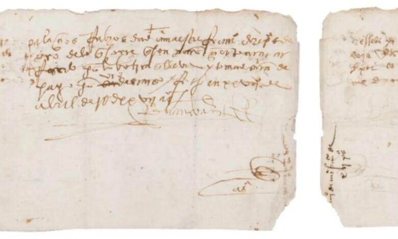 EU devuelve manuscrito de Hernán Cortés a México; irá al Archivo General de la Nación