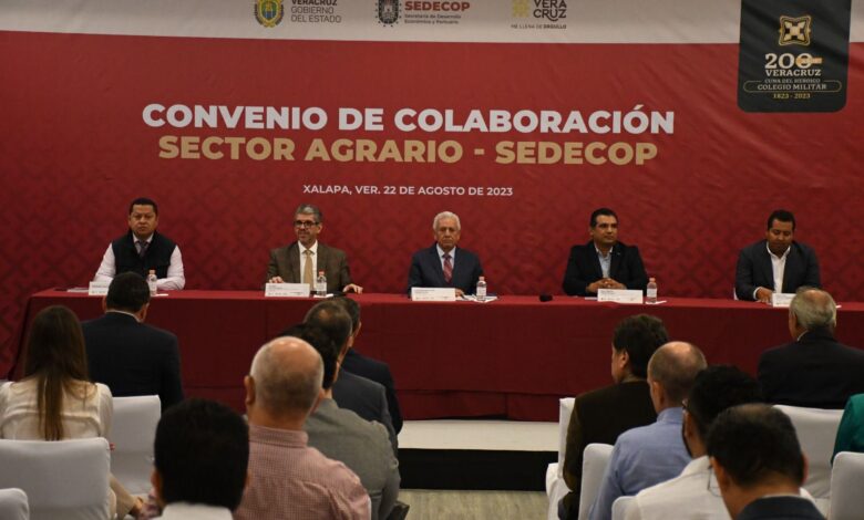 SEDECOP y Sector Agrario promoverán desarrollo económico sostenible en zonas ejidales