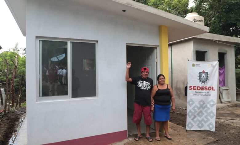 Con vivienda digna, familias del Papaloapan y Los Tuxtlas superan el rezago social