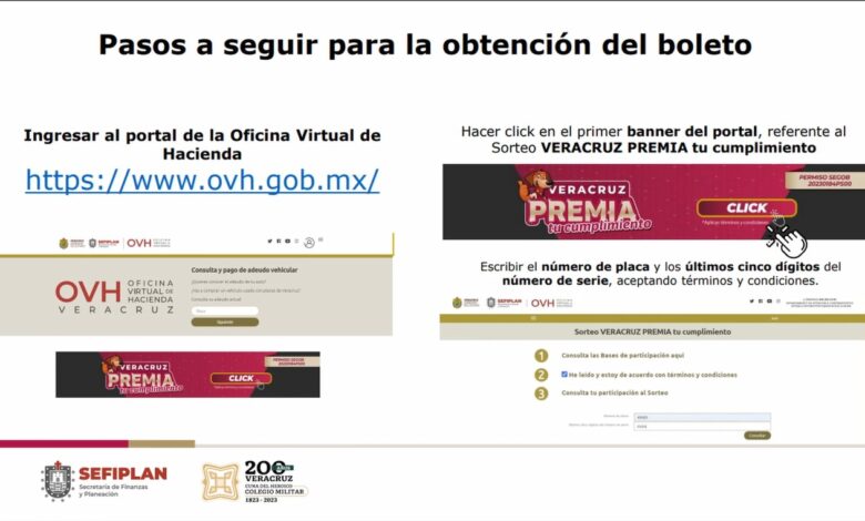 Descarga tu boleto, el 16 de octubre el sorteo «Veracruz premia tu cumplimiento»