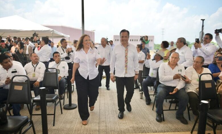 Cuitláhuac y Rocío Nahle dan banderazo a la nueva planta de catalizadores